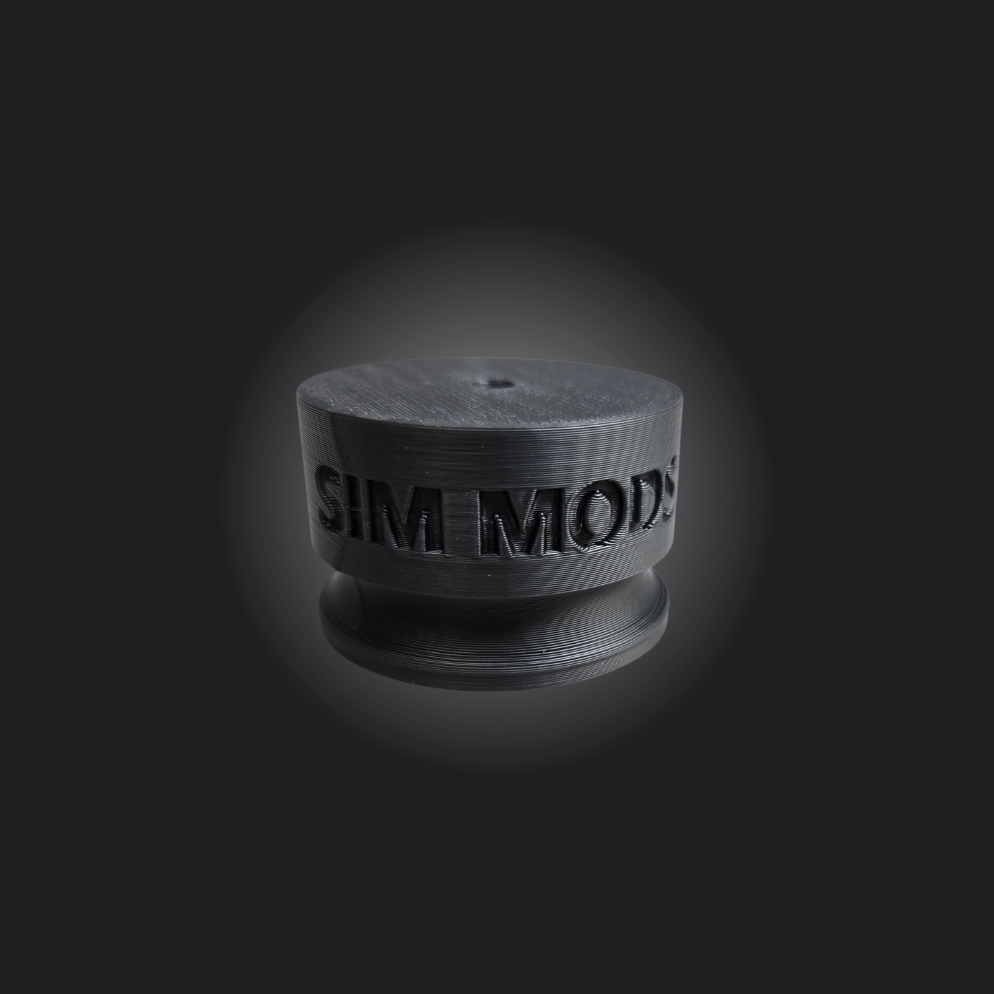 Sim Mods black gaming accessory for improved sim racing experience with a sleek design.