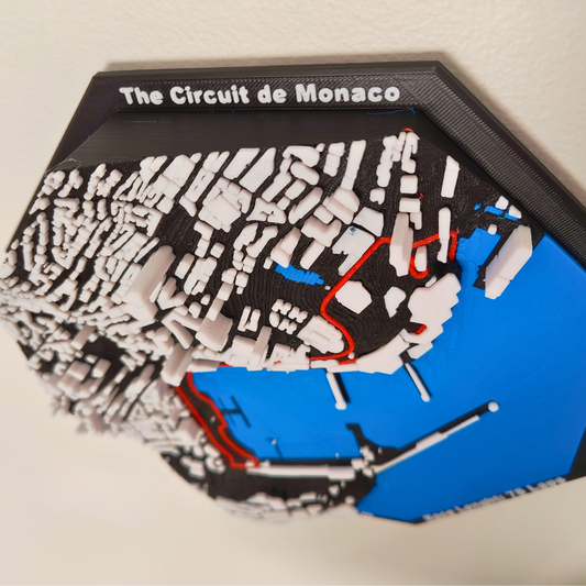 Monaco F1 GP - Race Circuit 3D Wall Display