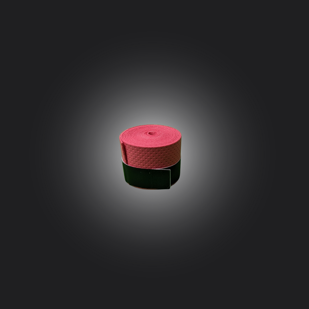 Handle grips for sim racing wheels in red and green, designed for comfort and non-slip performance during racing.