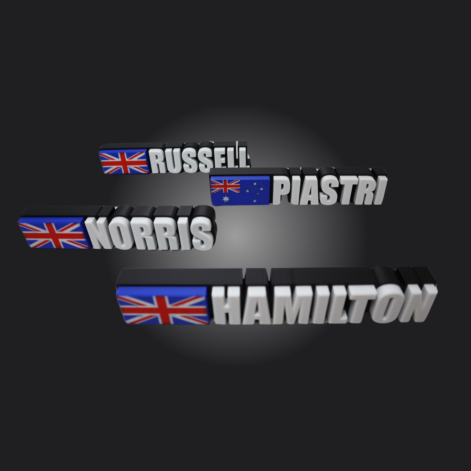 Personalized Racing Nameplates
