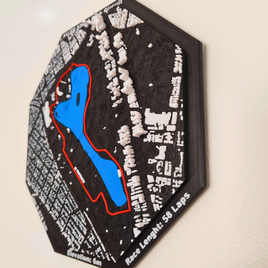 Albert park Melbourne F1 - Race Circuit 3D Wall Display