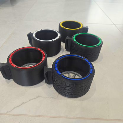 F1-Style Cup Holder for Sim Rigs – Aluminium Profile Mount