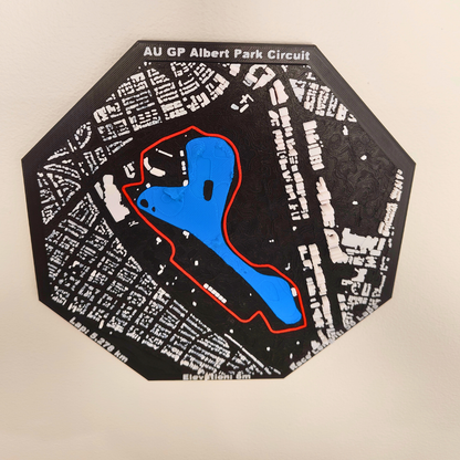 Albert park Melbourne F1 - Race Circuit 3D Wall Display