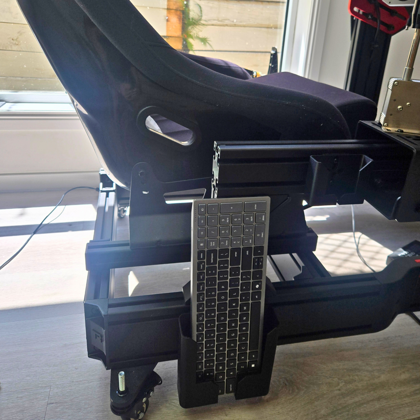 Sim Rig Essentials Kit – Cup, Phone & Keyboard Holders (Aluminium Profile Mount)