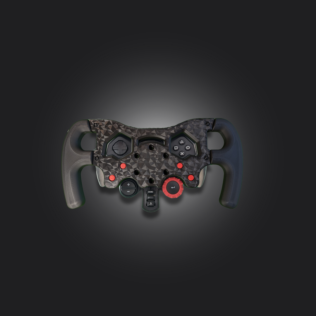 Custom F1-style wheel mod for Logitech G920 with durable materials
