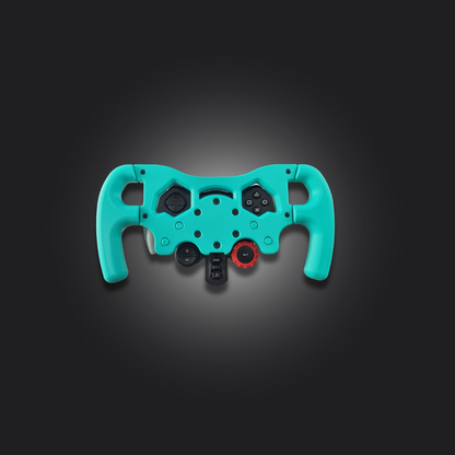 Detailed view of F1 Wheel Mod for Logitech G920 with premium grips