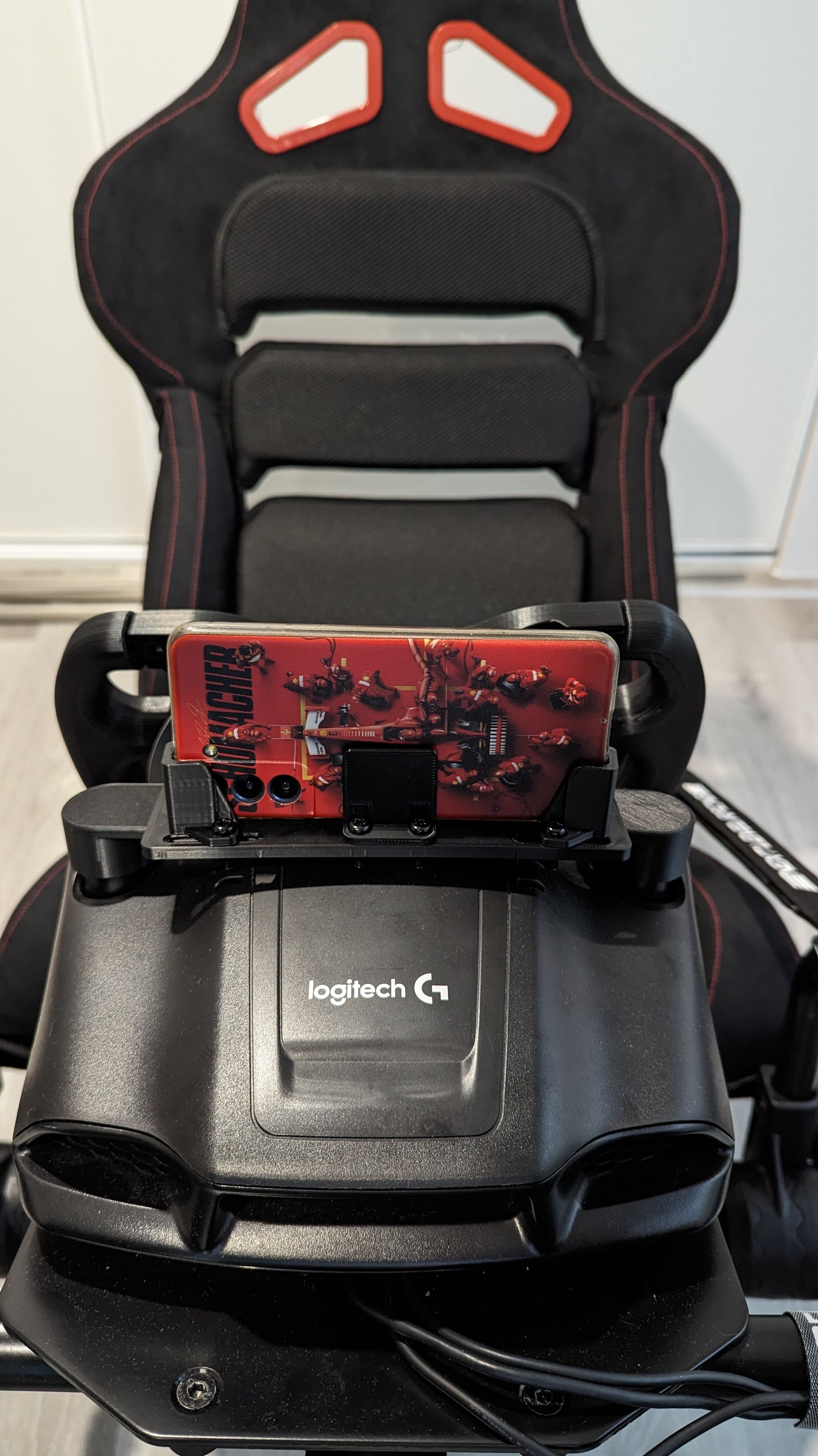 Dashboard Phone Holder Mod for Logitech G29, G923, G920, and G27 Racing Wheels